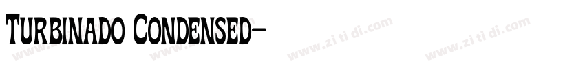 Turbinado Condensed字体转换 Turbinado Condensed字体转换